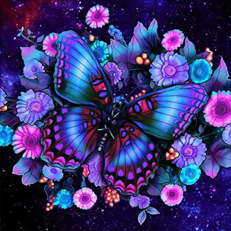 Diamond Painting Butterfly Kit  - 5D Full Drill