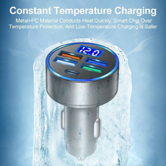 5-Port 150W Super Fast Car Charger Adapter