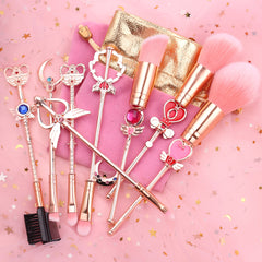 Sailor Moon Makeup Brush Set with Unicorn Anime Gifts