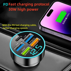 5-Port 150W Super Fast Car Charger Adapter