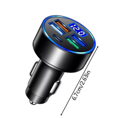 5-Port 150W Super Fast Car Charger Adapter