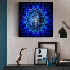 DIY 5D Diamond Painting Kit - YinYang  Roman Rose Wall Art