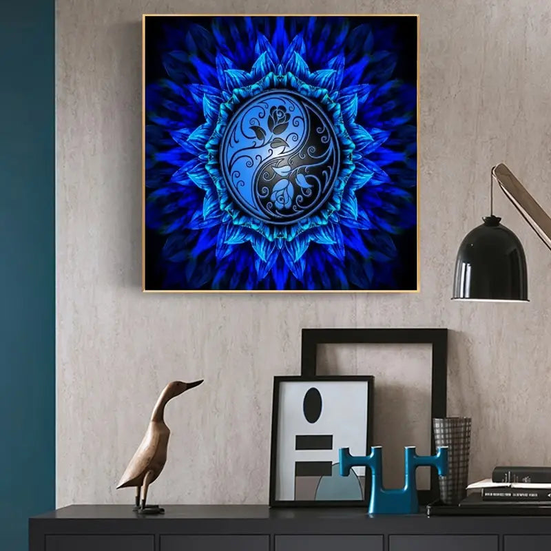 DIY 5D Diamond Painting Kit - YinYang  Roman Rose Wall Art