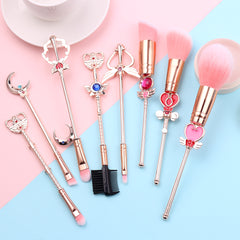 Sailor Moon Makeup Brush Set with Unicorn Anime Gifts
