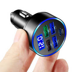 5-Port 150W Super Fast Car Charger Adapter