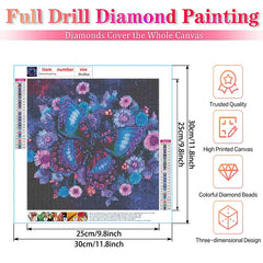 Diamond Painting Butterfly Kit  - 5D Full Drill