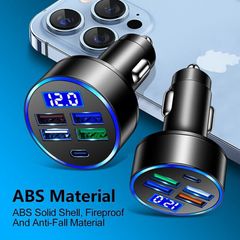 5-Port 150W Super Fast Car Charger Adapter