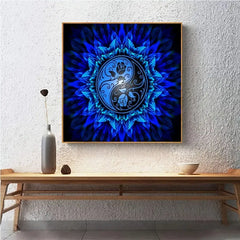DIY 5D Diamond Painting Kit - YinYang  Roman Rose Wall Art