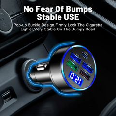 5-Port 150W Super Fast Car Charger Adapter