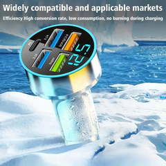 5-Port 150W Super Fast Car Charger Adapter